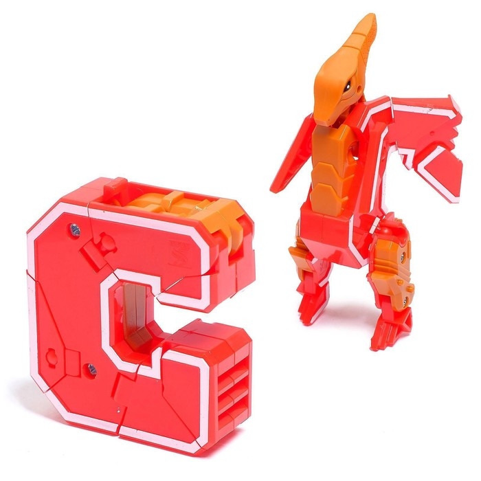 Робот «Дино-буква», трансформируется в динозавра, МИКС Робот «Дино-буква», трансформируется в динозавра, МИКС