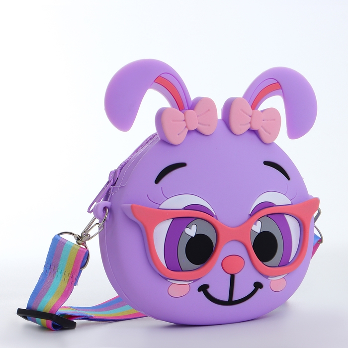 Сумка детская на молнии &laquo;Выбражулька&raquo;, цвет сиреневый