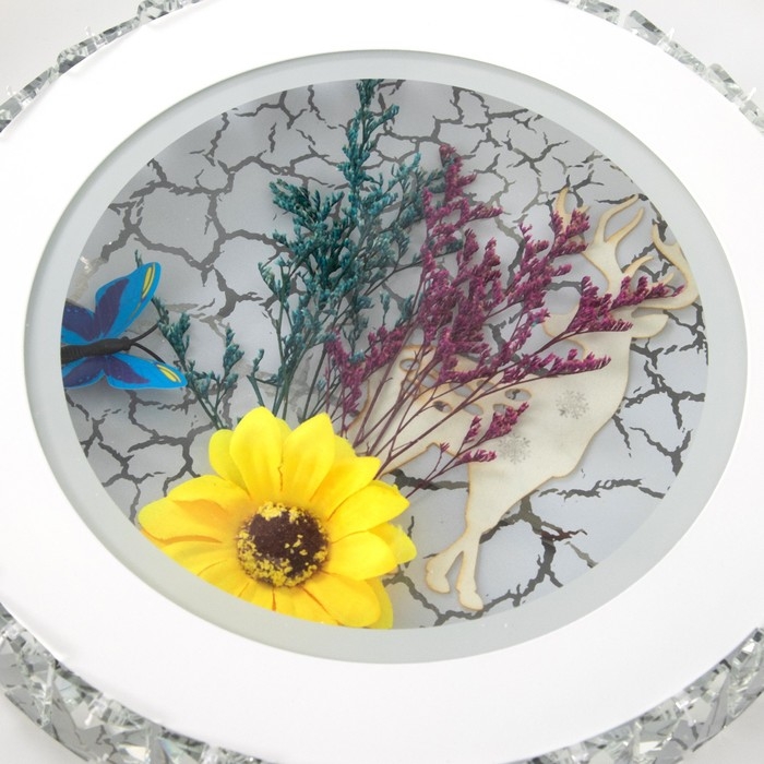 Люстра с ПДУ "Лимониум" LED 120Вт 3000-6000К белый 50х50х9 см