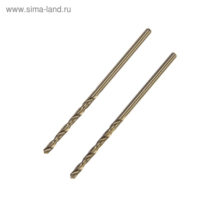 Сверло по металлу ТУНДРА, HSS-Co (5% кобальта), цилиндрический хвост., 2 мм, 2 шт. Сверло по металлу ТУНДРА, HSS-Co (5% кобальта), цилиндрический хвост., 2 мм, 2 шт.
