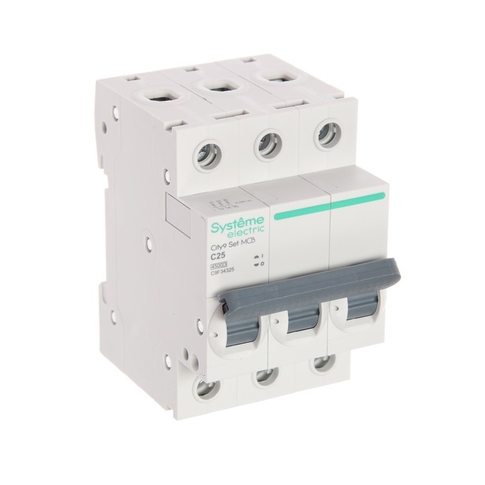 Автоматический выключатель SE City9 Set, С, 25 А, 3P, 4.5 kA, 400 В