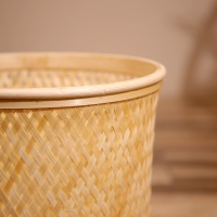 Корзина плетёная, из бамбука 27х27х30 см Корзина плетёная, из бамбука 27х27х30 см