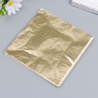 Поталь для декорирования набор 100 листов "Золото" 14х14 см Поталь для декорирования набор 100 листов "Золото" 14х14 см