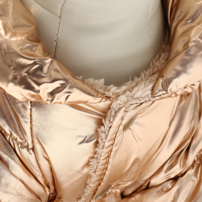 Комбинезон "Блеск", размер S (ДС 24 см, ОГ 34, ОШ 23 см, до 5 кг), золотой