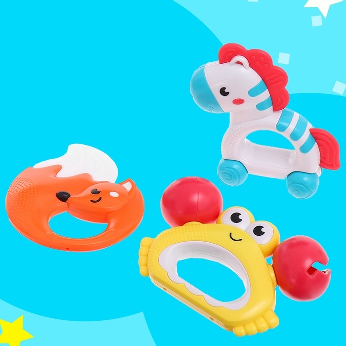 Набор погремушек с прорезывателями &laquo;Зверята&raquo;