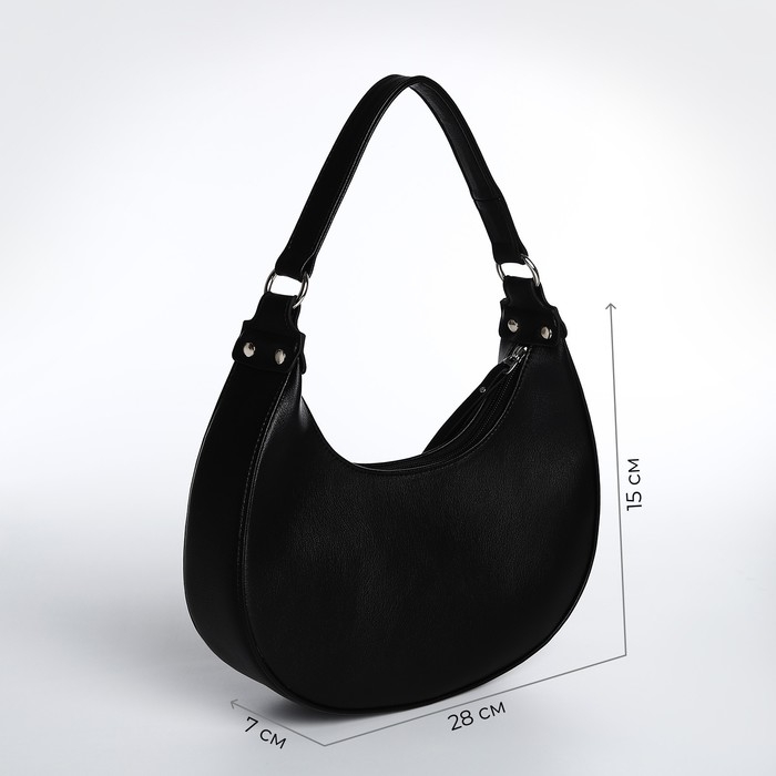 Сумка женская TEXTURA, багет, маленький размер, цвет чёрный Сумка женская TEXTURA, багет, маленький размер, цвет чёрный