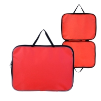 Папка с ручками текстильная А4, 350 х 270 х 20 мм, Calligrata "Офис", нейлон 600D, двуцветный кант, оранжевая Папка с ручками текстильная А4, 350 х 270 х 20 мм, Calligrata "Офис", нейлон 600D, двуцветный кант, оранжевая