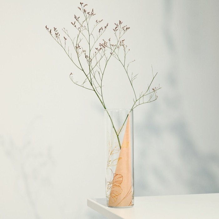 Ваза - цилиндр &laquo;Амелия&raquo; для цветов, прямая, 26,3 см, 1,1 л.