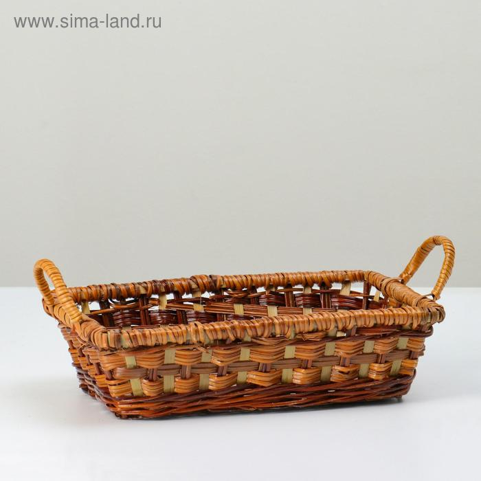 Плошка плетеная, 25х18х7, папоротник