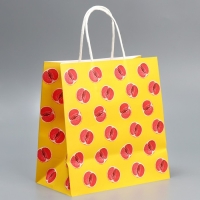 Пакет подарочный крафтовый, упаковка, &laquo;Сладость&raquo;, 22 х 22 х 11 см