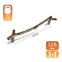 Ручка-скоба CAPPIO "Ветка" RSC009, м/о 128 мм, цвет старинная бронза Ручка-скоба CAPPIO "Ветка" RSC009, м/о 128 мм, цвет старинная бронза