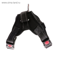 Шлейка К7 мягкая светоотражающая, размер S, ОГ 44-55 см, вес 5-9 кг, чёрная Шлейка К7 мягкая светоотражающая, размер S, ОГ 44-55 см, вес 5-9 кг, чёрная