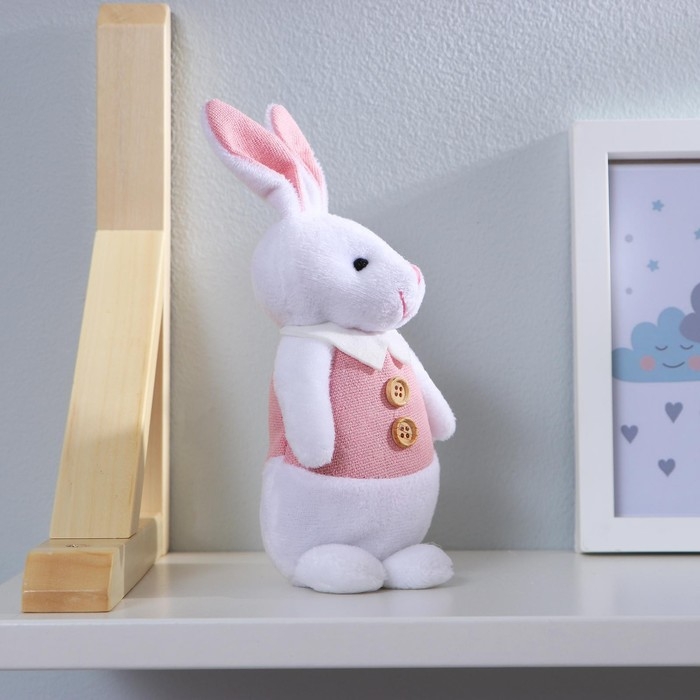 Мягкая игрушка &laquo;Зайка&raquo;, с пуговками, МИКС