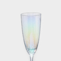 Бокал для шампаского стеклянный Magistro &laquo;Жемчуг&raquo;, 270 мл, 7&times;26 см, цвет перламутровый