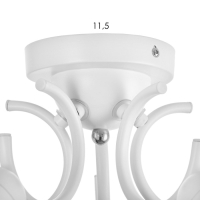 Люстра "Грэйс" 5х60Вт Е27 Белый 56х56х28см Люстра "Грэйс" 5х60Вт Е27 Белый 56х56х28см