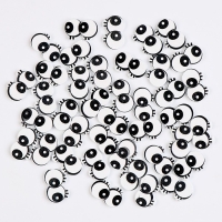 Глаза деревянные , набор 40 шт., размер 1 шт. &mdash; 2 &times; 1,1 см