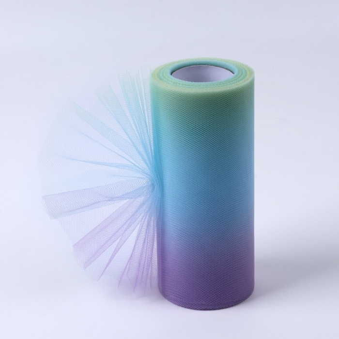 Фатин, 15 см, 11 &plusmn; 1 г/кв.м, 23 &plusmn; 1 м, цвет зелёно-голубой градиент №6