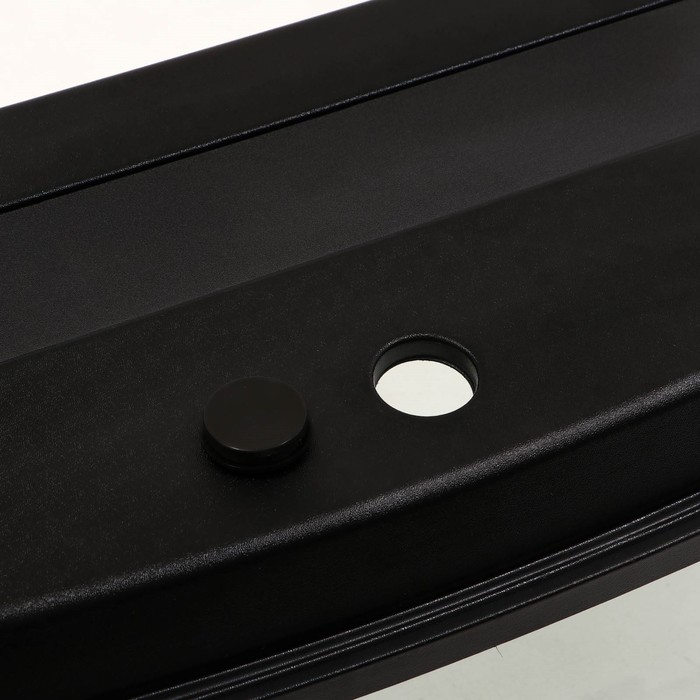 Аквариум "Телевизор" с крышкой, 200 литров, 110 х 42 х 50/57 см, чёрный