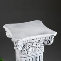 Колонна декоративная &laquo;Античная&raquo;, гипс, серый камень, 65&times;27 см