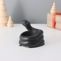 Подсвечник "Змея" крученая 8*10*6 см черный с потертостями Подсвечник "Змея" крученая 8*10*6 см черный с потертостями