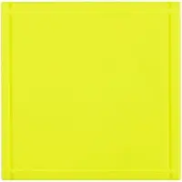 Лейбл из ПВХ Dzeta, L, желтый неон