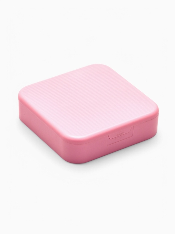 Органайзер для хранения украшений с зеркалом &laquo;Шкатулка портативная&raquo;, 9*9*2,5см, цвет розовый