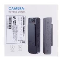 Видеокамера нагрудная CAM-16, 1920х1080, Full HD 1080p, 2 Мп, микрофон, чёрная Видеокамера нагрудная CAM-16, 1920х1080, Full HD 1080p, 2 Мп, микрофон, чёрная