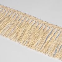 Тесьма декоративная «Бахрома», 75 мм, 10 ± 1 м, цвет бежевый Тесьма декоративная «Бахрома», 75 мм, 10 ± 1 м, цвет бежевый