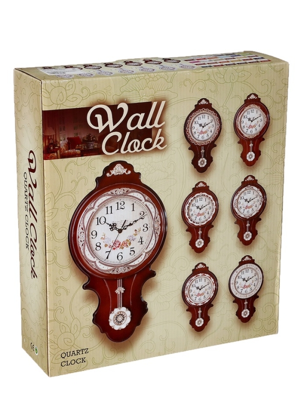 Часы настенные интерьерные с маятником, 2 батарейки, 56 х 30 х 28 см, d-20 см, белые