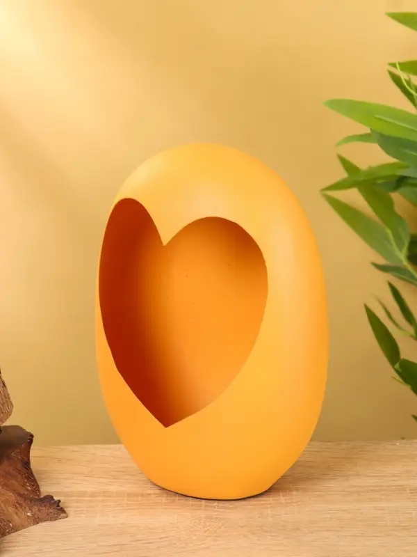 Подсвечник в форме сердца текстурный &laquo;Песок&raquo;, 16.5&times;8.5&times;22 +/- 1 см