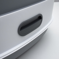 Туалет закрытый с УФ-лампой для уничтожения запаха 39 х 56 х 40 см, серый Туалет закрытый с УФ-лампой для уничтожения запаха 39 х 56 х 40 см, серый