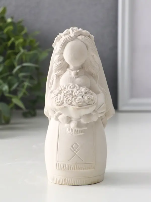 Фигура &laquo;Берегиня невеста&raquo;, 14&times;6.5&times;7 см, натуральный