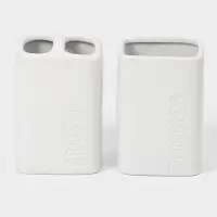 Набор для ванной "Кристаль", 4 предмета (дозатор для мыла, 2 стакана, мыльница)