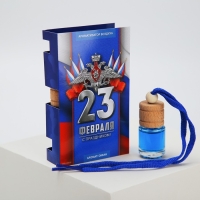 Ароматизатор в автомобиль на 23 Февраля &laquo;Триколор&raquo;, аромат: океан