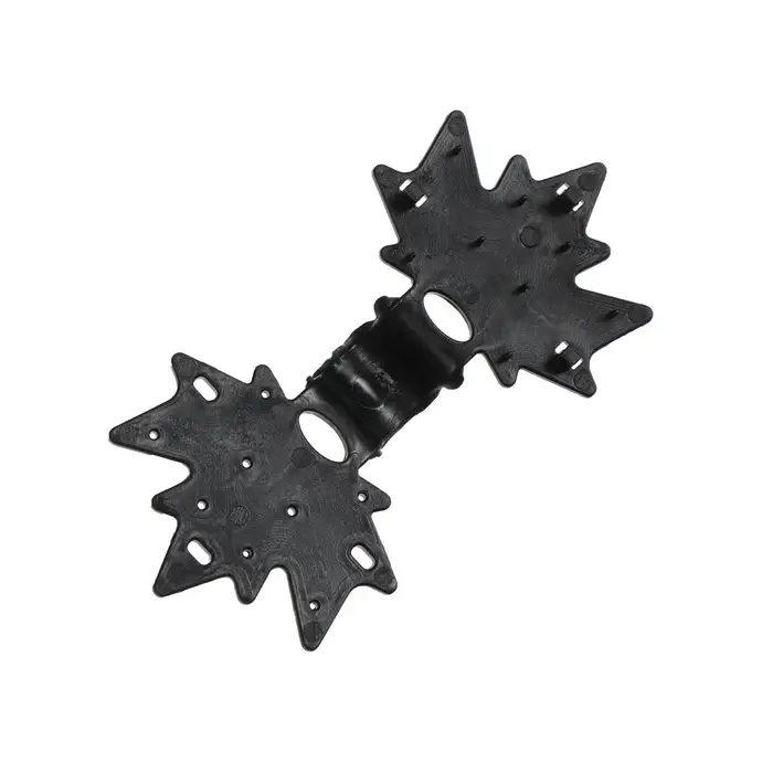 Клипса садовая &laquo;Кленовый лист&raquo;, для крепления теневой сетки, пластиковая, чёрная