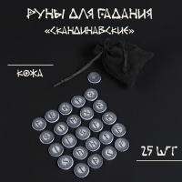 Руны для гадания "Скандинавские", 25шт, кожа Руны для гадания "Скандинавские", 25шт, кожа
