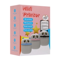 Мини-принтер Panda LPR-20, кабель Micro-USB. Панда черно-белая.