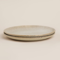 Набор тарелок фарфоровых SL Home &laquo;Монти&raquo;, d=21 см, цвет серый