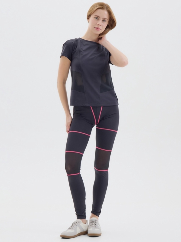 Футболка женская MINAKU, цвет чёрный, р-р 46