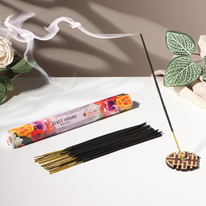 Благовония &laquo;Букет любви&raquo;, 20 палочек в упаковке, шестигранник