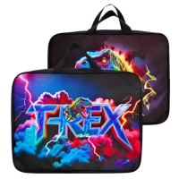 Папка с ручками текстильная А4, 360&times;245&times;70 мм, Calligrata TOP &laquo;Динозавр&raquo;