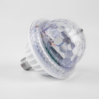 Световой прибор &laquo;Вокруг сферы&raquo; 12 см, Е27, динамик, пульт ДУ, свечение RGB