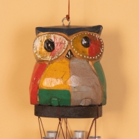 Музыка ветра "Совёнок" дерево, алюминий, 8х8х80 см, Музыка ветра "Совёнок" дерево, алюминий, 8х8х80 см,