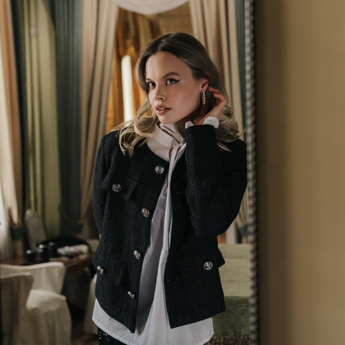 Серьги-кольца &laquo;Жемчужный ряд&raquo; d=4,3 см, цвет белый в серебре