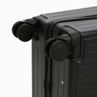 Чемодан 24", PС, 42*27*66, отд на молнии, код замок, 4 колеса, черный