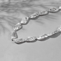 Бусины пластиковые на нити «Жемчуг» 20×12 мм, (набор 60 шт.), цвет белый Бусины пластиковые на нити «Жемчуг» 20×12 мм, (набор 60 шт.), цвет белый