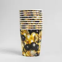 Стакан одноразовый бумажный &laquo;Черное золото&raquo;, 250 мл