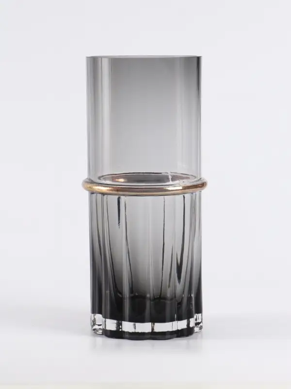 Ваза &laquo;Лоренцо&raquo;, 25&times;10 см, стекло, чёрная