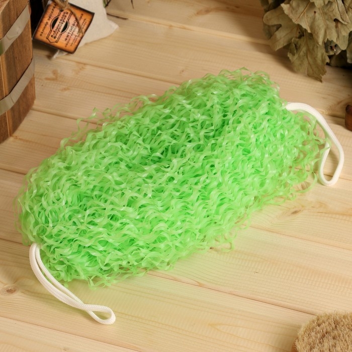 Мочалка банная большая &laquo;Бублик&raquo;, 32 см, МИКС