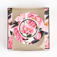 Коробка под бенто-торт с окном &laquo;Для тебя&raquo;, 14 х 14 х 8 см